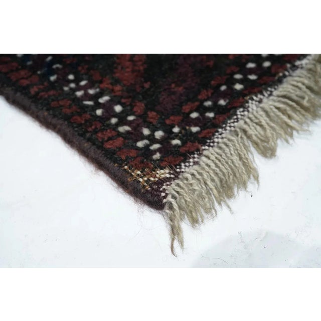 Vintage Balouch Rug 1'7'' x 2'9'' For Sale - Image 4 of 10