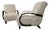 Art Deco Lounge Chairs from Jindřich Halabala, 1950s, Set of 2 For Sale