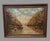 Antique Norwegian Seascape Village Oil Painting on Canvas H Lichtenberger For Sale - Image 9 of 11