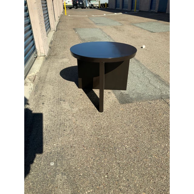 1990s 1990s Mid-Century Style Round End Table For Sale - Image 5 of 6