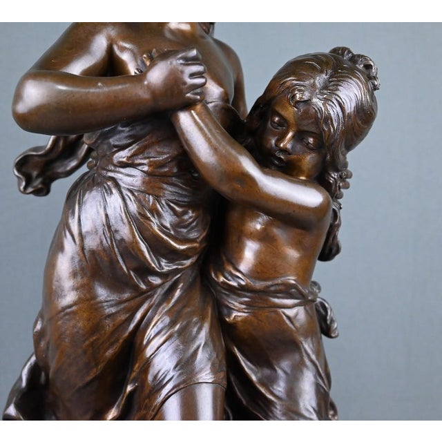 Hippolyte Moreau, Large Surprise Sculpture, Late 19th Century, Bronze For Sale - Image 15 of 18
