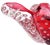 Glass Vintage Murano Seguso Vetri d'Arte Cranberry Red Sommerso Bubbles Italian Art Deco Glass Cigar Ashtray Bowl For Sale - Image 7 of 9