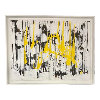 Michael Dormer Estate Paint Brush Assemblage Collage Sculpture Wood Painting Abstract Drip Splash Modern For Sale