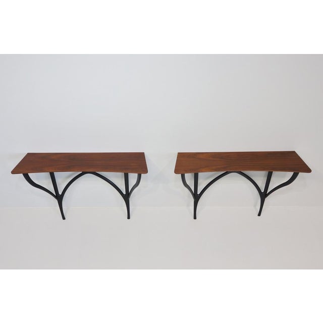 Consoles by Ico Parisi for Spartaco Brugnoli, Cantù, 1950, Set of 2 For Sale - Image 14 of 18