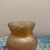 American 1920s Early American Carnival Glass "Prism & Daisy Band" Marigold Ribbed Vase For Sale - Image 3 of 7