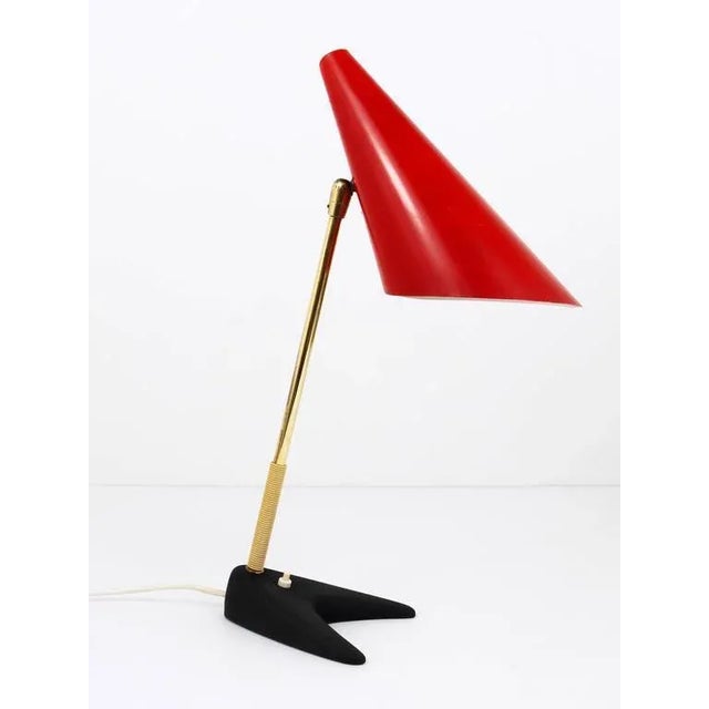 Black Austrian Modern Desk Lamp from Kalmar, 1950s For Sale - Image 8 of 11