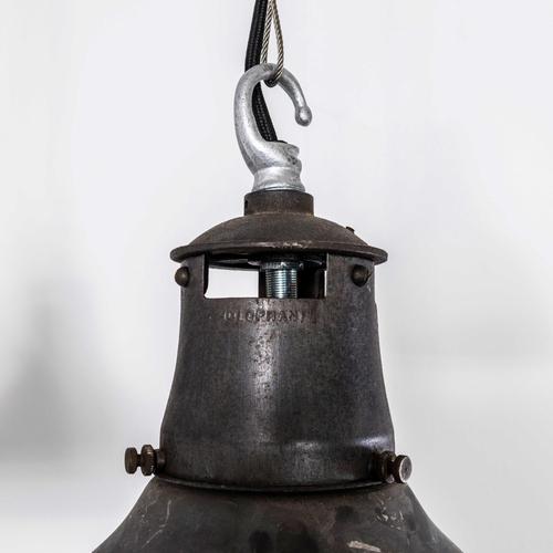 1940s Mottled Prismatic Pendant Lamp from Holophane, 1940s For Sale - Image 5 of 14