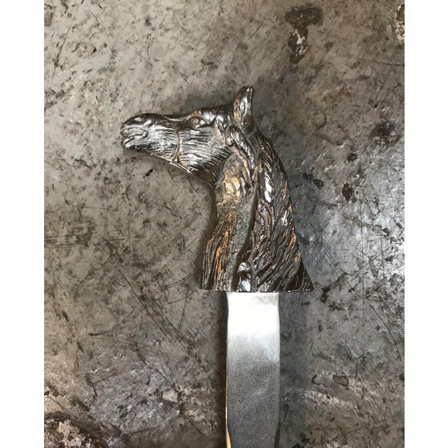 1960s Silverplated Horse Head Letter Opener, Italy For Sale In Los Angeles - Image 6 of 10