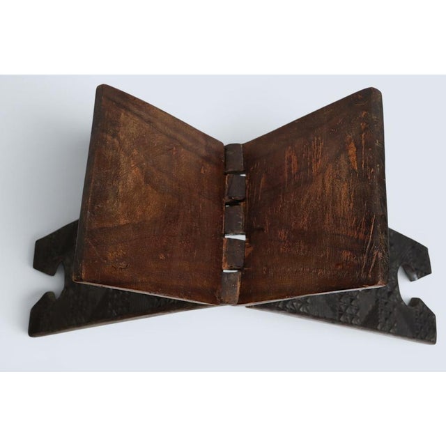 Vintage Hand-Carved Islamic Quran Stand, 1930s For Sale - Image 17 of 18