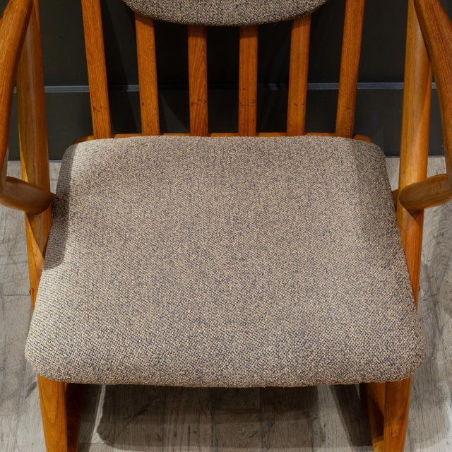 Mid-Century Benny Linden Teak Rocking Chair C.1960 For Sale In San Francisco - Image 6 of 11
