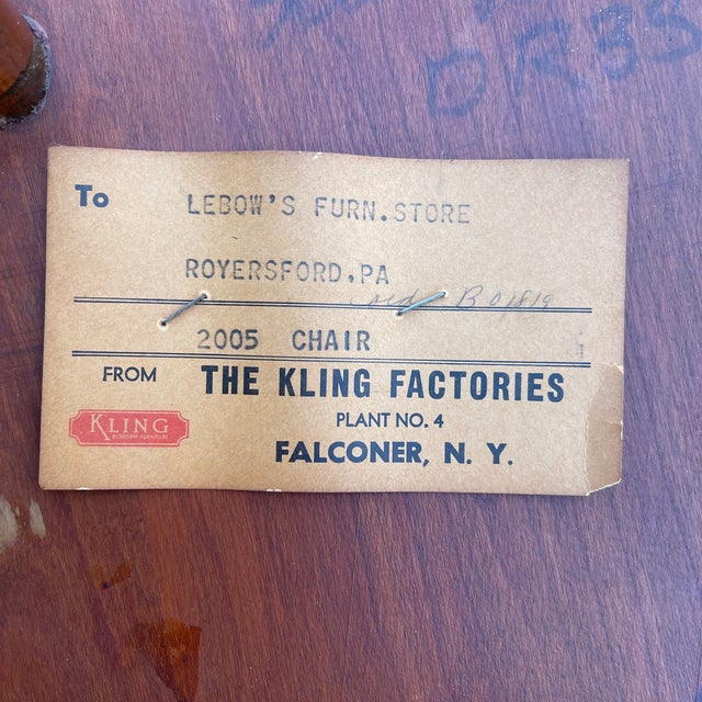 Vintage Kling Furniture American Traditional Cherry Comb Back Windsor