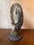 Brown Doug Delind Raku-Fired Ceramic Face Sculpture, Modern Design, 1985 For Sale - Image 8 of 8