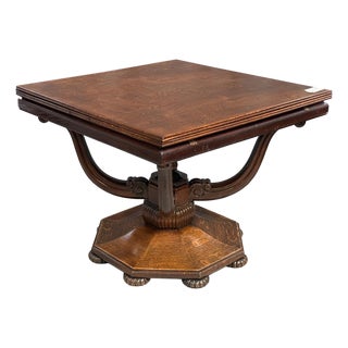 Antique Dining Table in the Gerstel Style, 1920s For Sale
