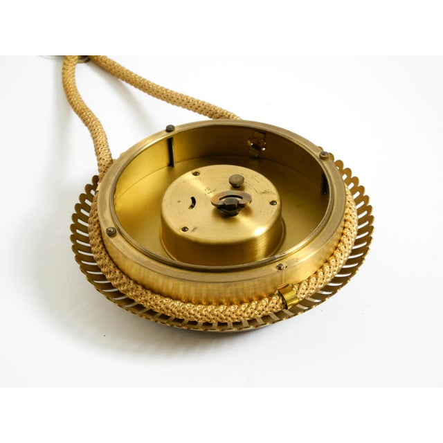 Small Mid-Century Modern Atlanta Wall Clock with 10-Day Movement, 1950s For Sale - Image 13 of 16