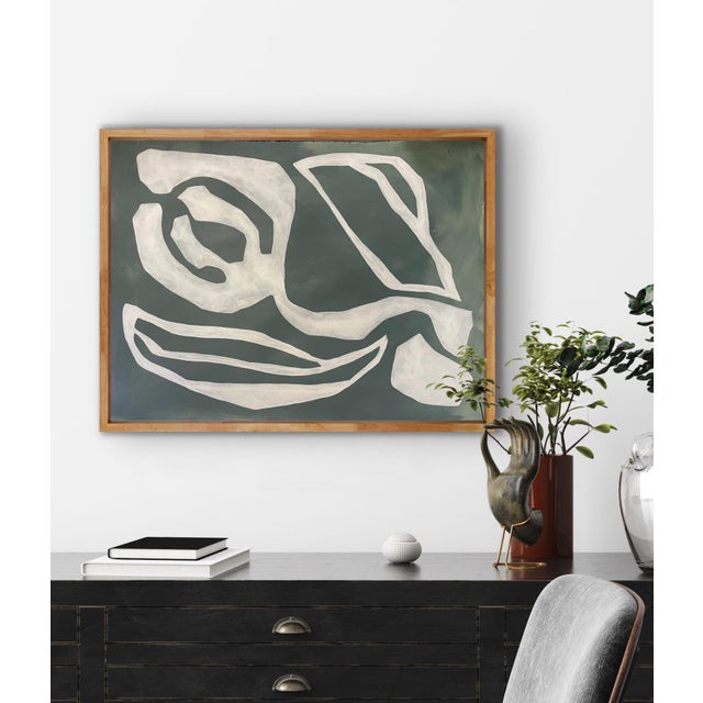 Original minimalist abstract painting on French hand crafted cotton paper. Unframed The painting will be shipped rolled...