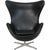 Egg Chair in Black Aura Leather by Arne Jacobsen, 2017 For Sale - Image 15 of 15