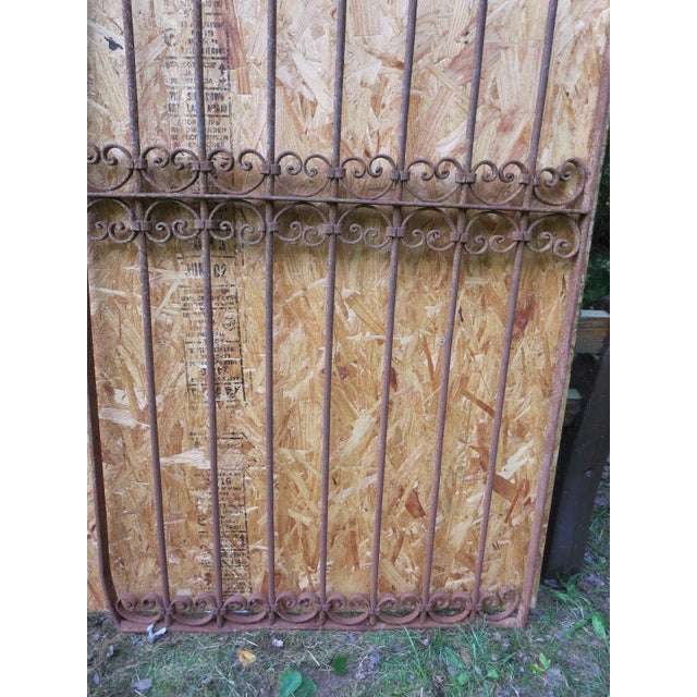 Victorian Antique Victorian Iron Gate or Garden Fence Element For Sale - Image 3 of 6