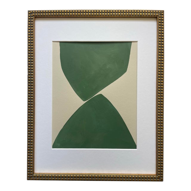 2026 "La Palude No. 2" Abstract Minimalist Painting on Paper by Artist r.k. Red For Sale