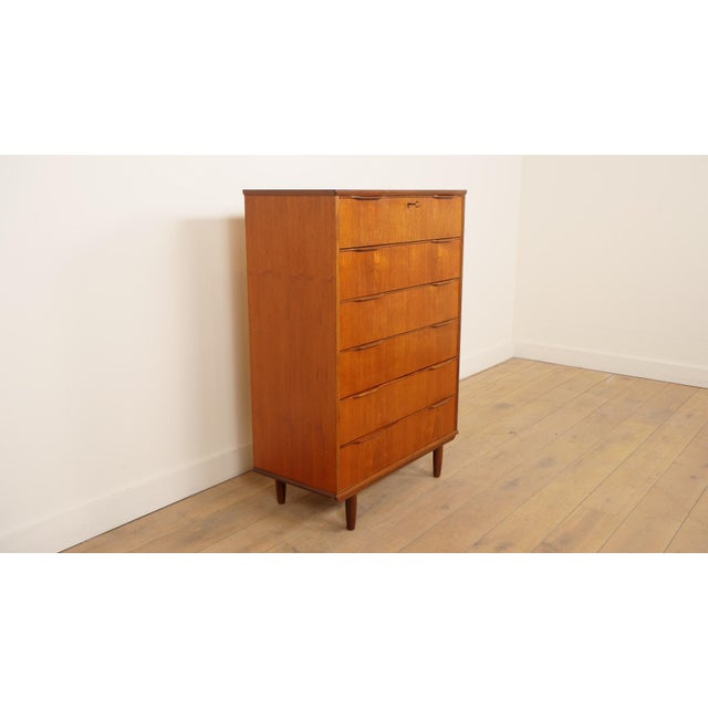 Vintage Danish Chest of Drawers in Teak For Sale - Image 5 of 11