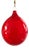 Large Vintage Red Blown Murano Glass Hanging Sphere by Nason Moretti, 2011 For Sale