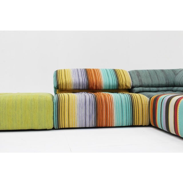 Textile Vintage Voyage Immobile Modular Sofa from Roche Bobois, 1990s, Set of 4 For Sale - Image 7 of 12