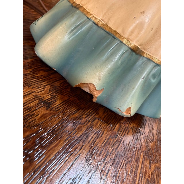 Vintage Ceramic Figurine Table Lamps, Pair For Sale - Image 11 of 12