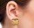 This is part of Chairish’s Costume Jewelry assortment. Chanel Gold Plated Gold Matte Texture Clip on Earrings *Marked 29 &...