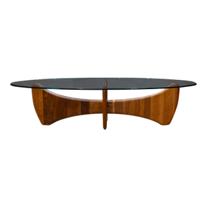 Sanders Oval Walnut Coffee Table