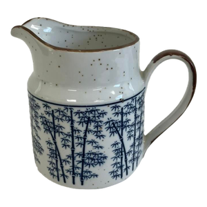 Blue & White Porcelain Bamboo Pitcher – Vintage Asian Export