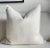 French French White Wool Bouclette Double Faced Euro Shams For Sale - Image 3 of 6