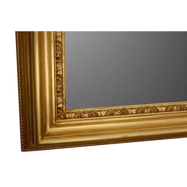 Vintage Gold Leaf Gilded Wall Mirror inspired by Salvator Rosa, Italy, 1990s For Sale - Image 3 of 5