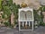 Mid 20th Century White Painted Metal Lantern with Glass Panels and Pagoda Top, USA Wired For Sale In Atlanta - Image 6 of 8