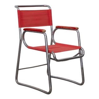 Red Chair by František Berger for Hynek Gottwald, 1932 For Sale