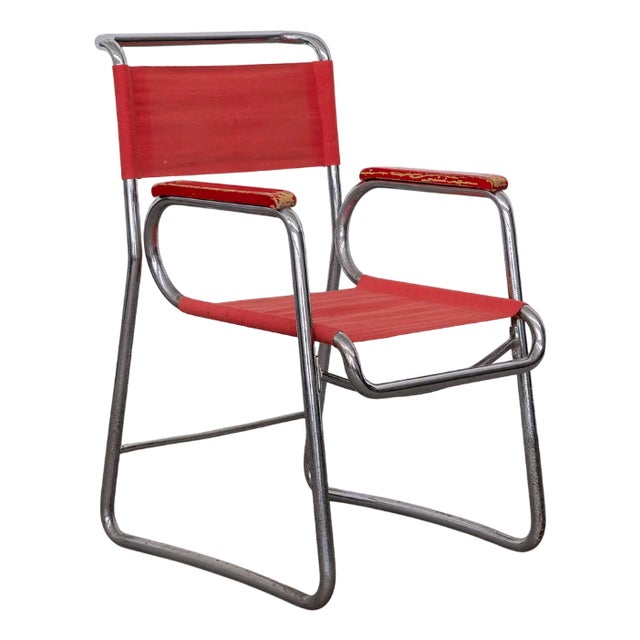 Red Chair by František Berger for Hynek Gottwald, 1932 For Sale