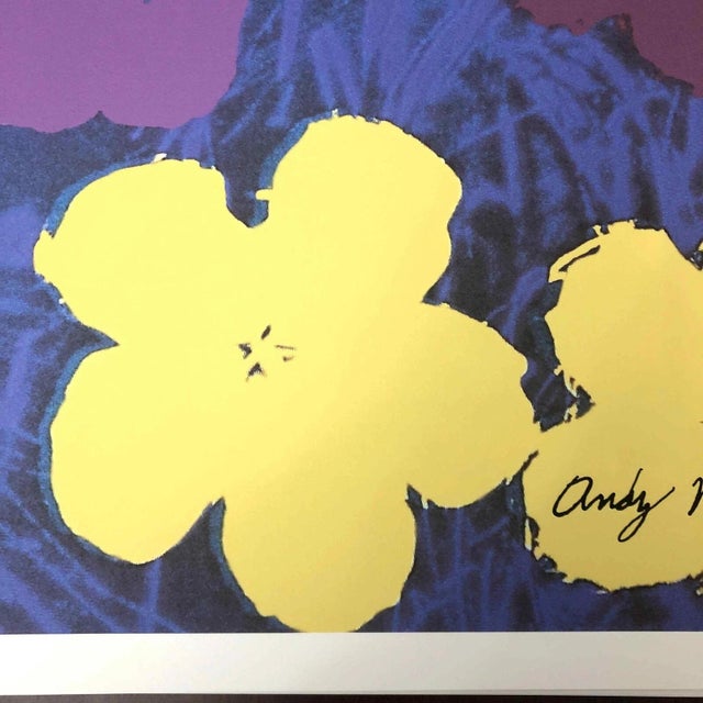 1990s 1990s After Andy Warhol "Poppy Flowers" Lithograph For Sale - Image 5 of 11