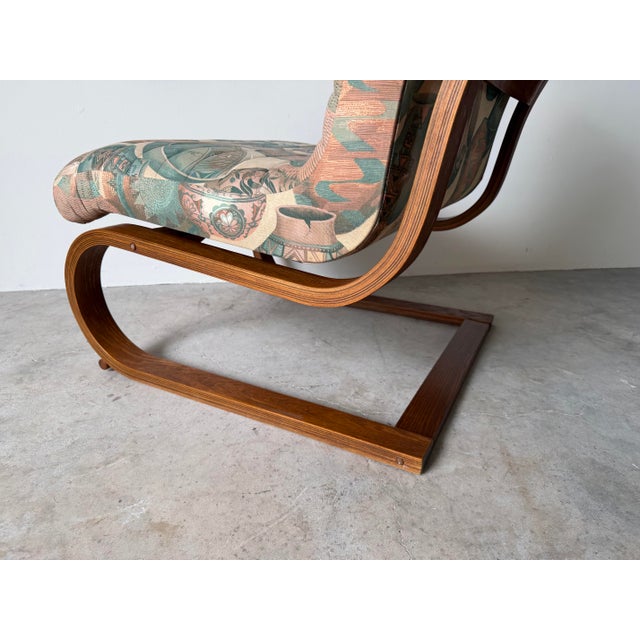 1970s 1970s Mid-Century Westnofa Style Cantilevered Bentwood Lounge Chair For Sale - Image 5 of 15