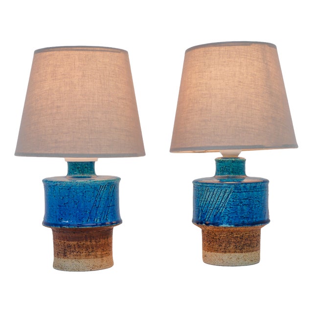 Mid-Century Modern Table Lamps by Inger Persson for Rörstrand, 1960s, Set of 2 For Sale