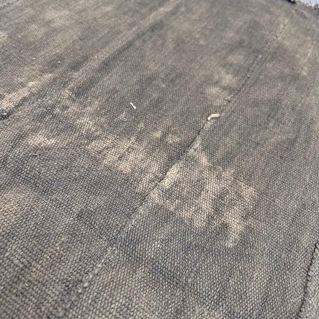Textile Early 20th Century Black and White Mudcloth Textile Mali 62x42 For Sale - Image 7 of 10