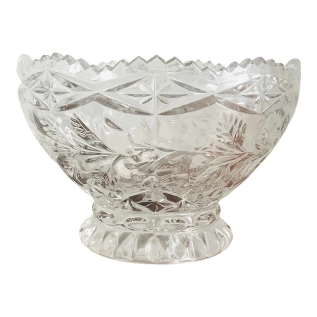 Vintage Cut Bleikristall Germany Lead Crystal Bowl For Sale
