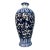 Late 20th Century 17” Floor Vase Cobalt Blue & White For Sale