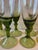 Mid 20th Century Vintage Handblown Green Wine Glasses - Set of 8 For Sale - Image 5 of 12