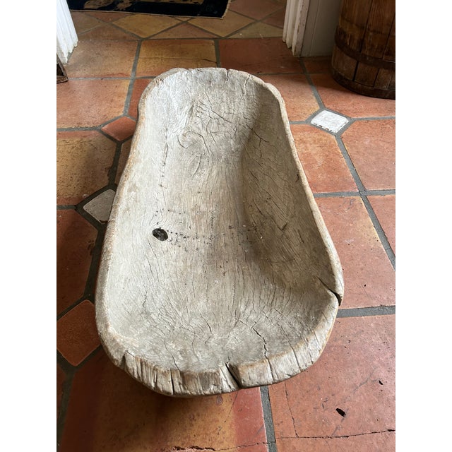 Wood Antique Dough Bowl For Sale - Image 7 of 12