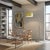 Mid-Century Modern Float Chairside Arc Lamp 75" H - Satin Nickel Body, Avocado Linen Drum Shade, Dimmable, Bulb Included For Sale - Image 3 of 8