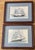Original 1979 Pair of Nautical Clipper Ship Paintings in Pen, Ink, & Watercolor For Sale - Image 9 of 9