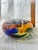 Monumental Murano Style Sommerso Art Glass Vase W/ Floral Core For Sale - Image 4 of 12