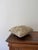Late 20th Century Vintage Floral Cut Velvet Accent Pillow With Blush Cord Trim For Sale - Image 5 of 5