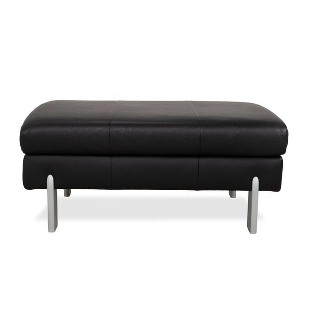 Black AK 644 Leather Stool by Rolf Benz For Sale - Image 8 of 10