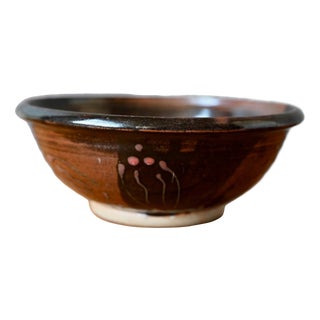 Glazed Stoneware Bowl, Cluny, France, 1960s For Sale