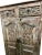 Wood Midcentury Antique Spanish Style Armoire Carved Storage Bar Cabinet For Sale - Image 7 of 9