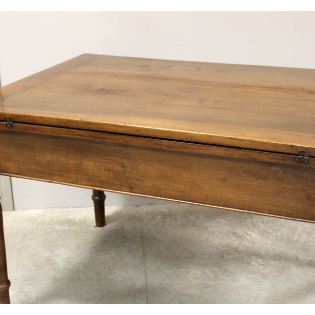 Italian Charles X Extendable Table in Walnut For Sale - Image 12 of 14